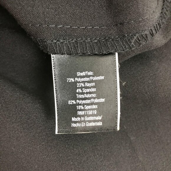 Duo Maternity S Black Slacks Stretch Back Button Pockets Workwear 31" Inseam - Picture 6 of 10